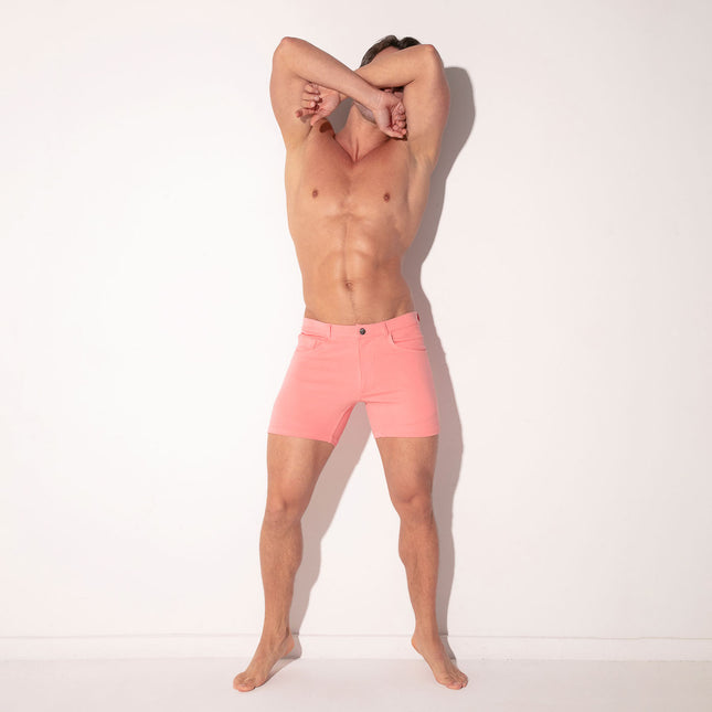 Code 22 5-Inch Stretch Slim-Fit Shorts 9712S - Pink