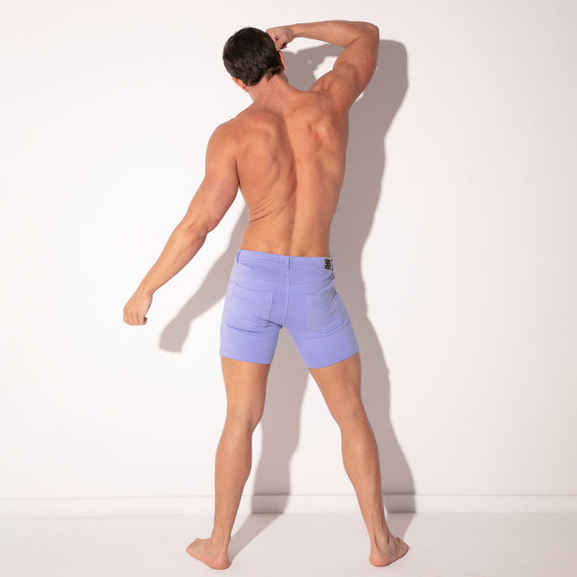 Code 22 5-Inch Stretch Slim-Fit Shorts 9712S - Powder Blue