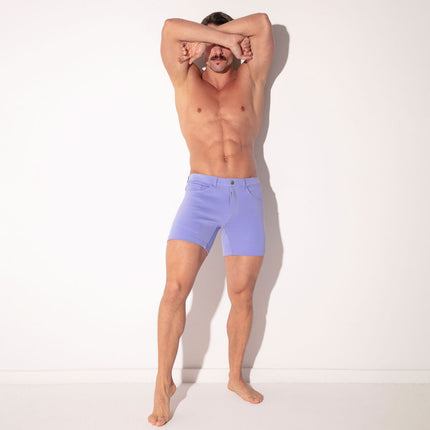 Code 22 5-Inch Stretch Slim-Fit Shorts 9712S - Powder Blue