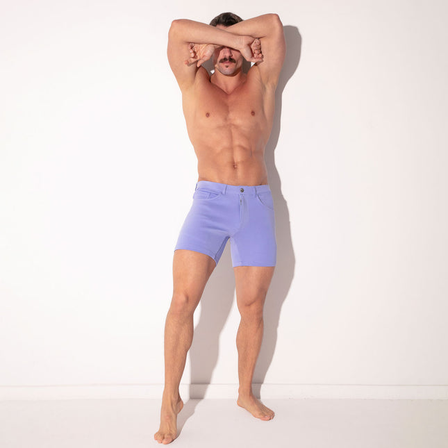 Code 22 5-Inch Stretch Slim-Fit Shorts 9712S - Powder Blue