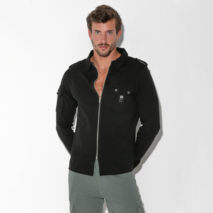 Code 22 Cargo Zip Overshirt 9724 black