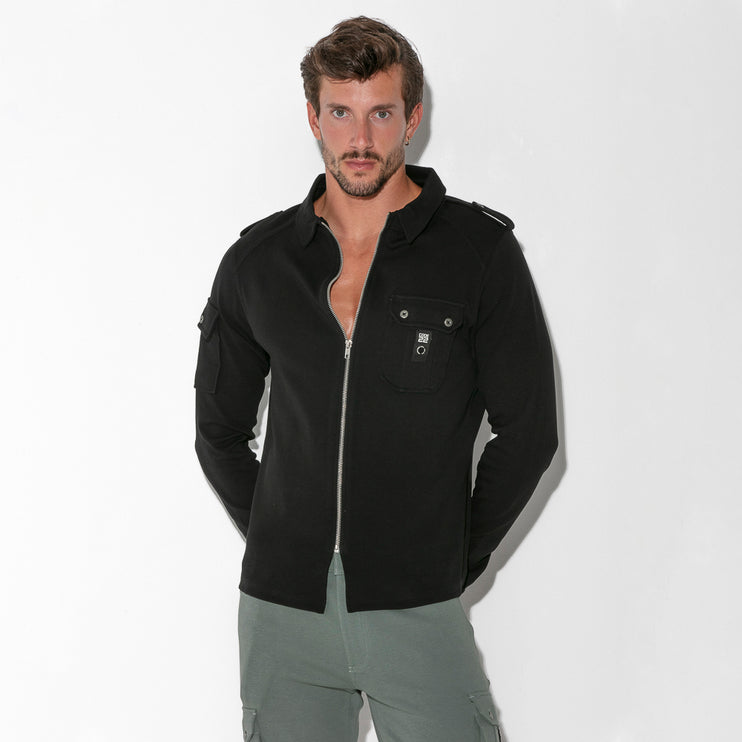 Code 22 Cargo Zip Overshirt 9724 black