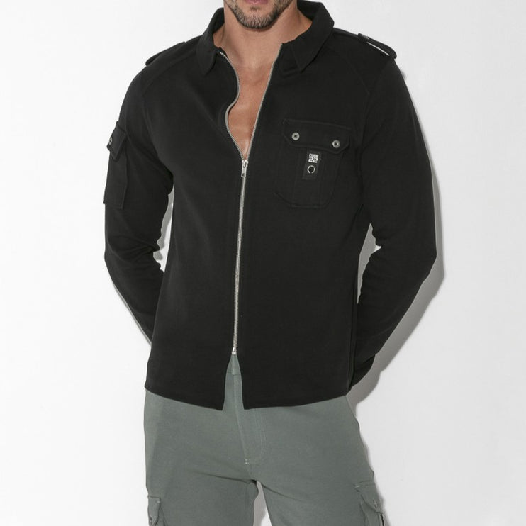 Code 22 Cargo Zip Overshirt 9724 black