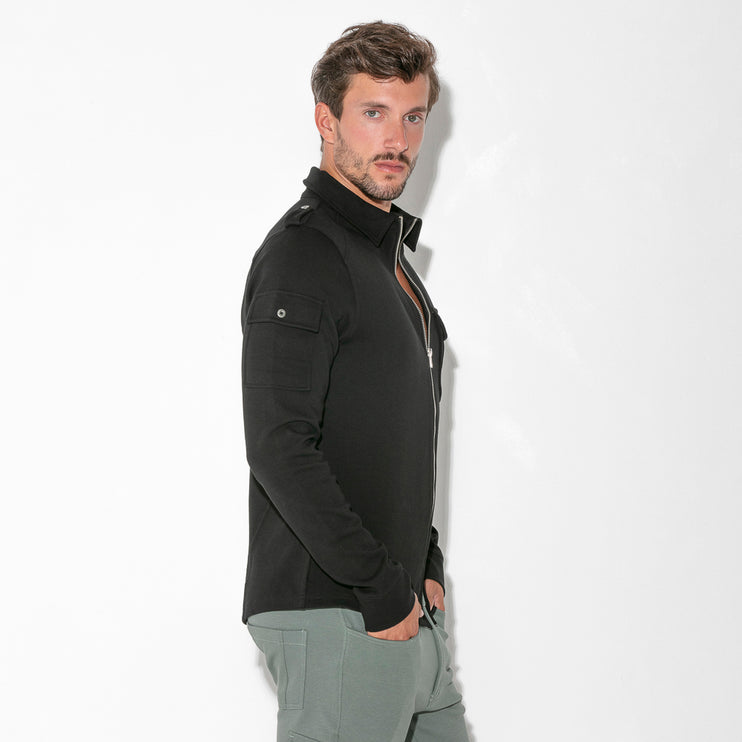 Code 22 Cargo Zip Overshirt 9724 black