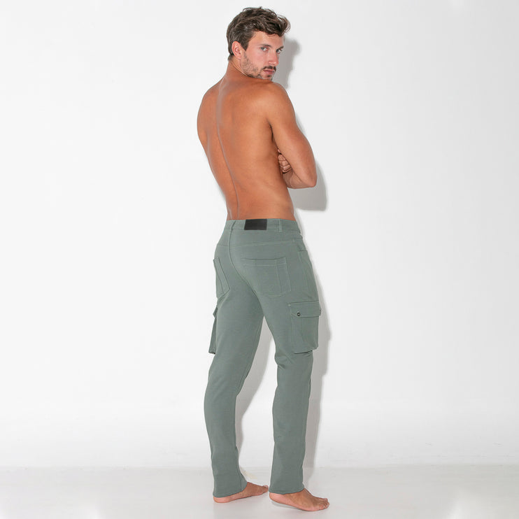 Code 22 Cargo Zip jogger pant 9725 khaki sage