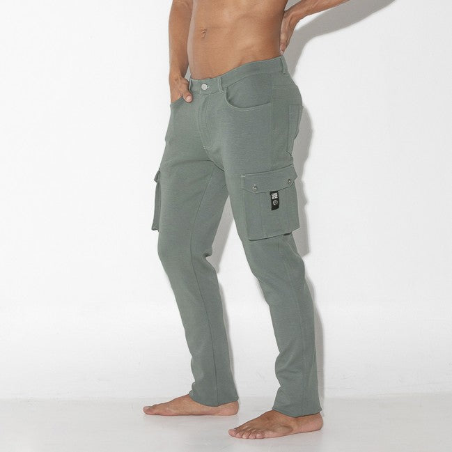 Code 22 Cargo Zip jogger pant 9725 khaki sage