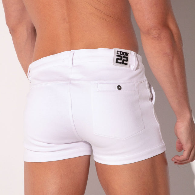 Code 22 2-Inch Stretch Slim-Fit Shorts 9746 - White