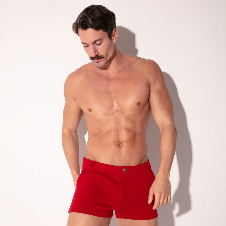 Code 22 2-Inch Stretch Slim-Fit Shorts 9746 - Red