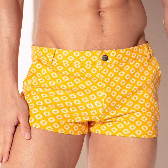 Code 22 2-Inch Stretch Slim-Fit Shorts 9746 - Mustard