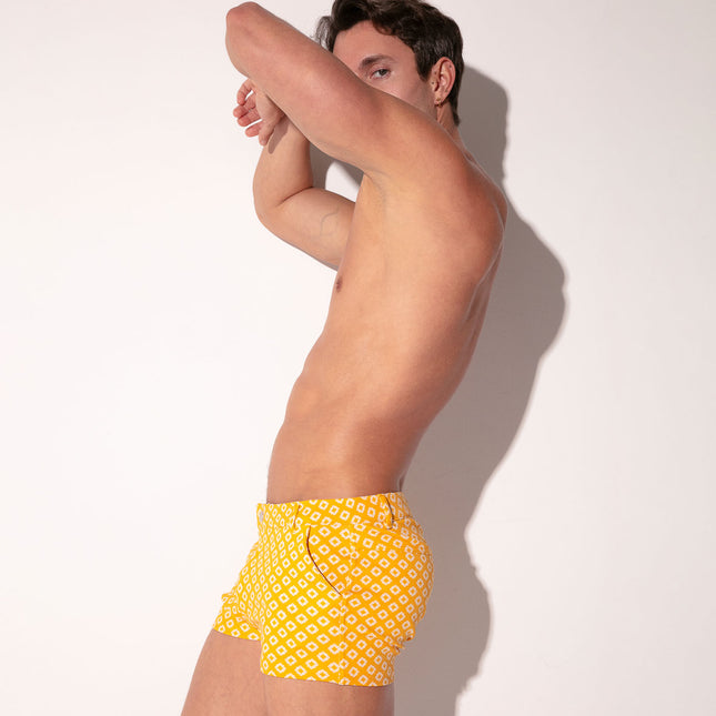 Code 22 2-Inch Stretch Slim-Fit Shorts 9746 - Mustard