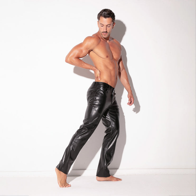 Code 22 SF leatherette pants 9783 black
