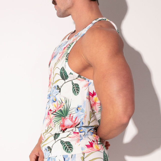 Code 22 Silken Tank 9795 - Floral White