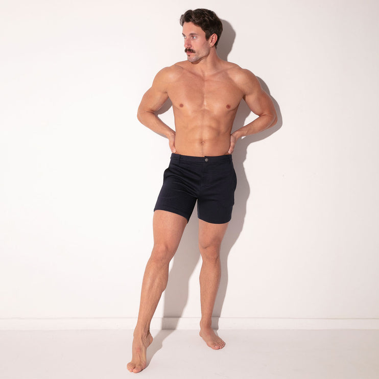 Code 22 Medley 5-Inch Textured Stretch Shorts 9823 - Navy