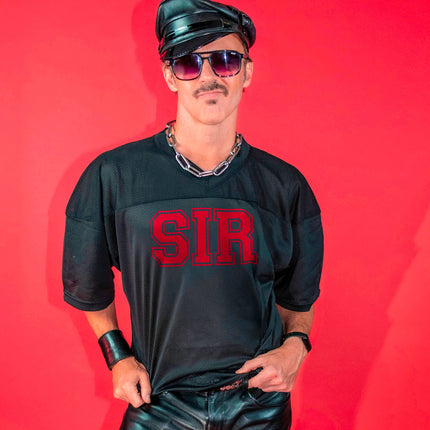 Peachy Kings Sir Mesh Football Jersey - Black