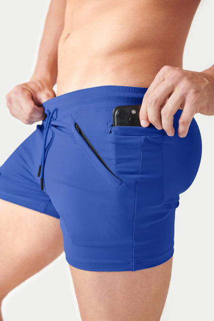 AWRY Freestyle 3.5-Inch Shorts - Cobalt Blue
