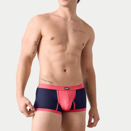AWRY Aero Mesh Thong Boxer - Pink/Indigo