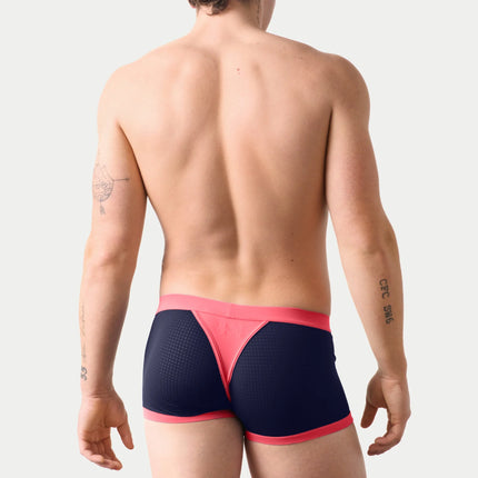 AWRY Aero Mesh Thong Boxer - Pink/Indigo