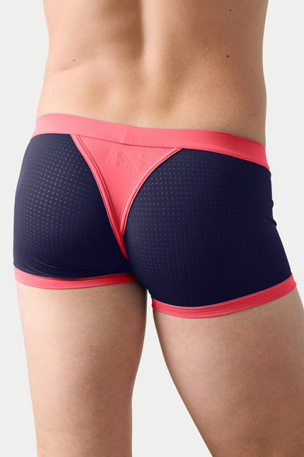 AWRY Aero Mesh Thong Boxer - Pink/Indigo