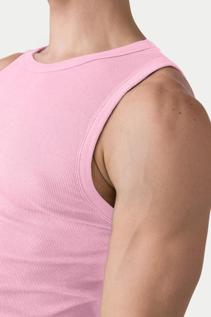 AWRY Ribbed Slim-Fit Tank - Pink