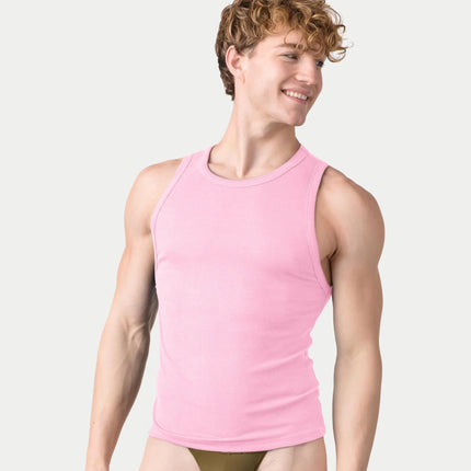 AWRY Ribbed Slim-Fit Tank - Pink