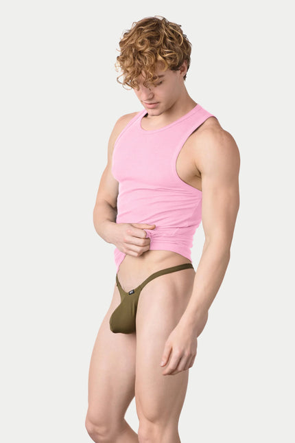 AWRY Ribbed Slim-Fit Tank - Pink
