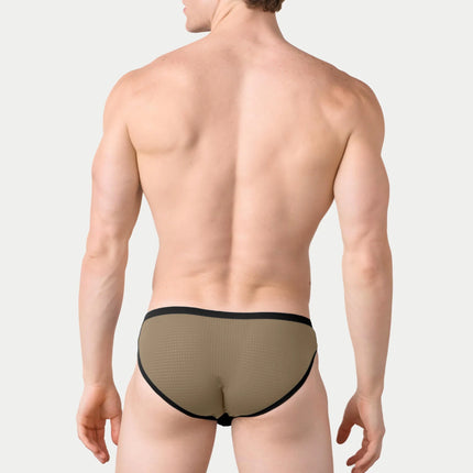 AWRY Aero Mesh Bikini Brief - Black/Green
