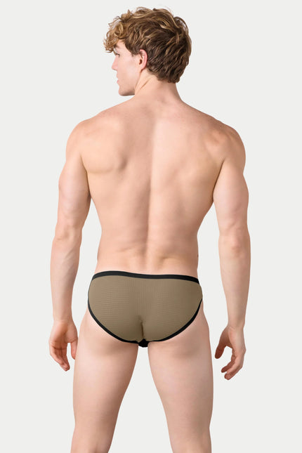 AWRY Aero Mesh Bikini Brief - Black/Green