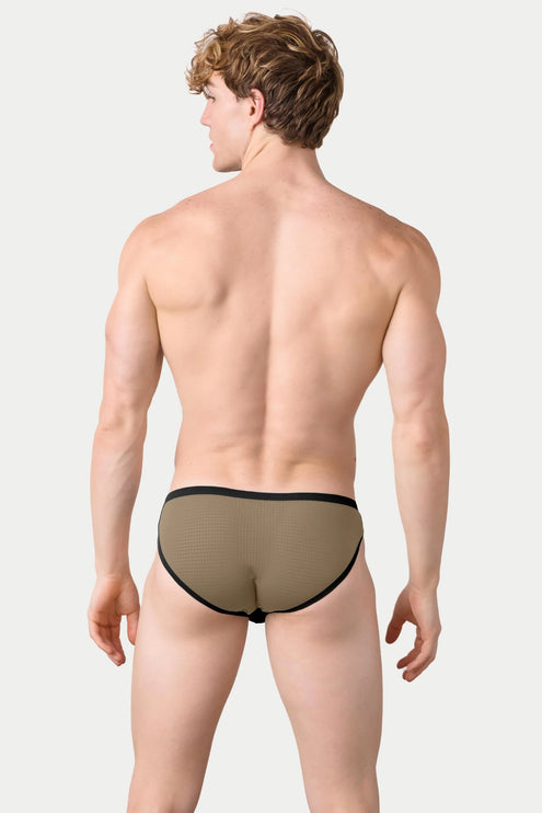 AWRY Aero Mesh Bikini Brief - Black/Green