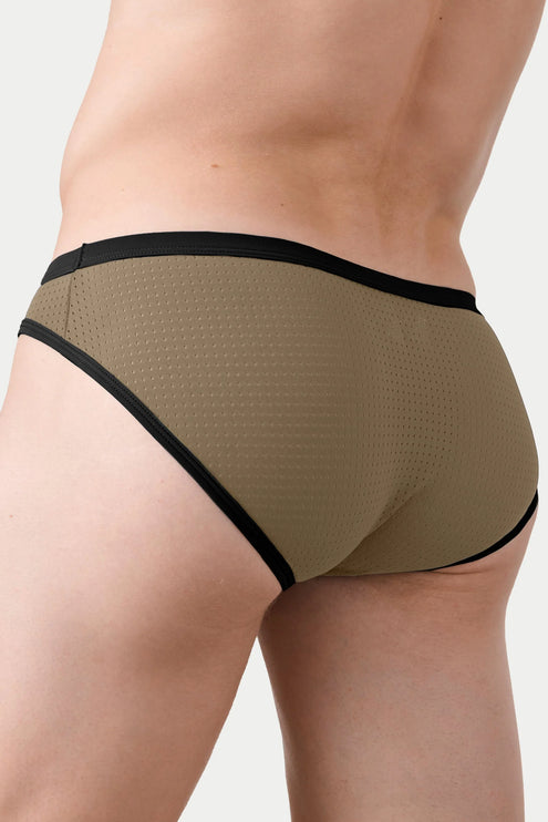 AWRY Aero Mesh Bikini Brief - Black/Green