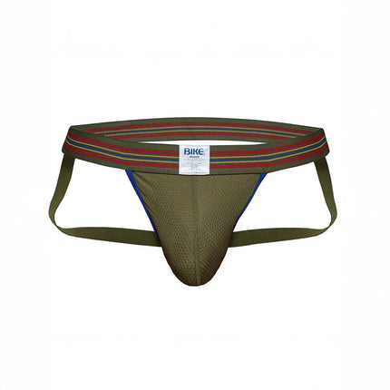 Bike Athletic mesh jockstrap olive