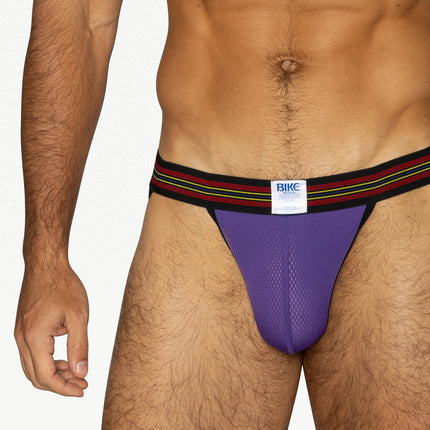 Bike Athletic Mesh Jockstrap - Purple