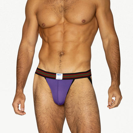 Bike Athletic Mesh Jockstrap - Purple