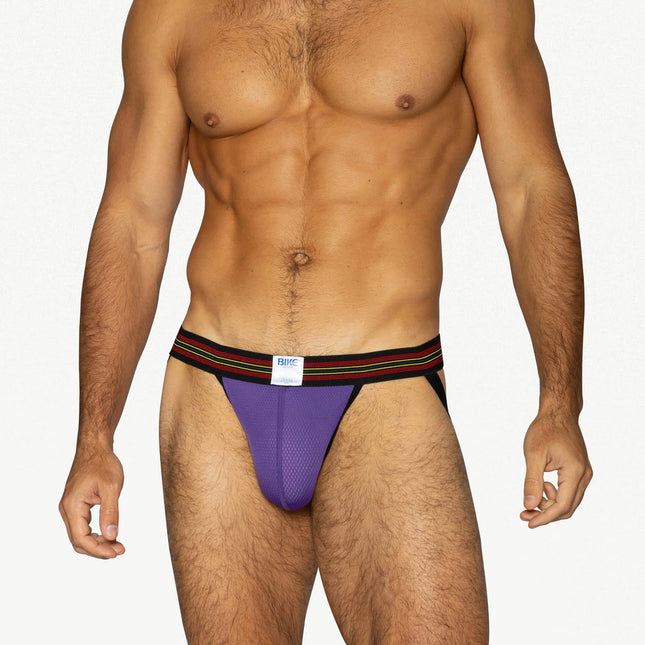 Bike Athletic Mesh Jockstrap - Purple