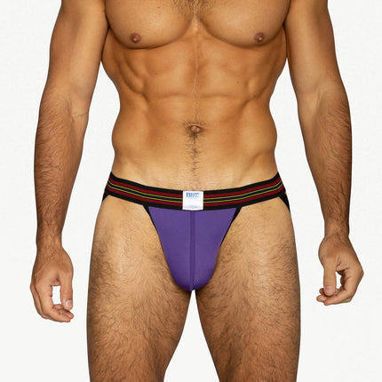 Bike Athletic Mesh Jockstrap - Purple