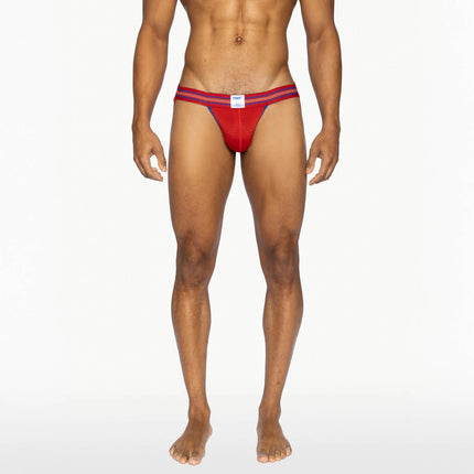 Bike Athletic Mesh Jockstrap - Red