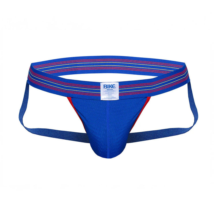 Bike Athletic mesh jockstrap blue