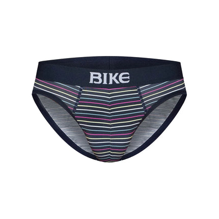 Bike Athletic Cotton Brief - Navy Stripe