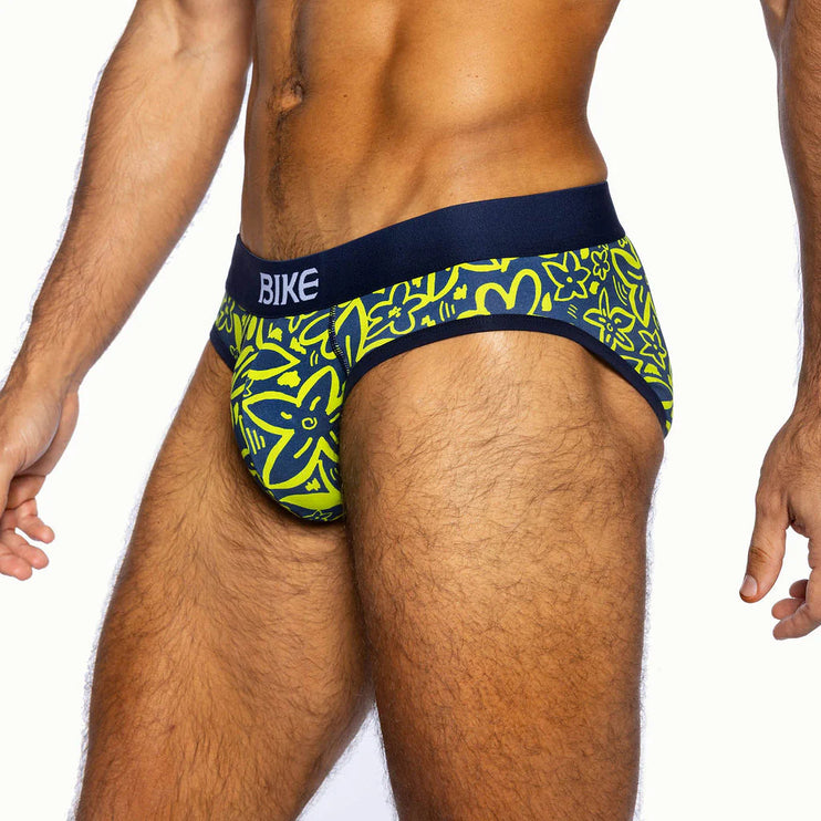 Bike Athletic cotton brief flower party