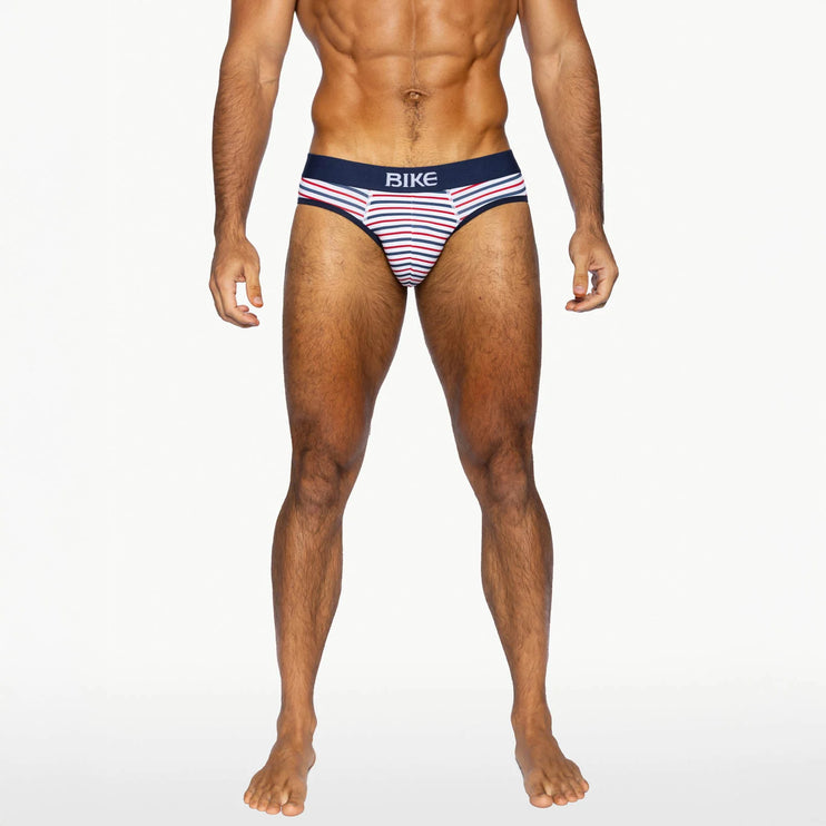 Bike Athletic Cotton Brief - Stripe