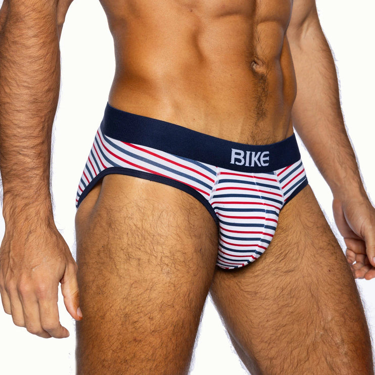 Bike Athletic Cotton Brief - Stripe