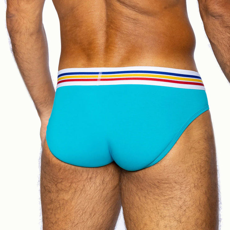 Bike Athletic cotton brief teal