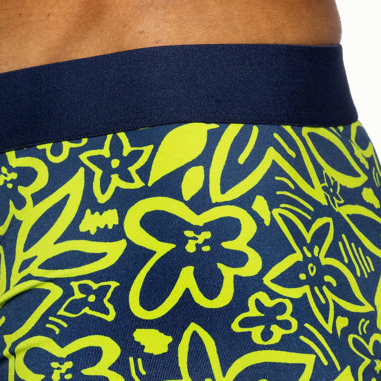 Bike Athletic cotton boxer trunk flower party