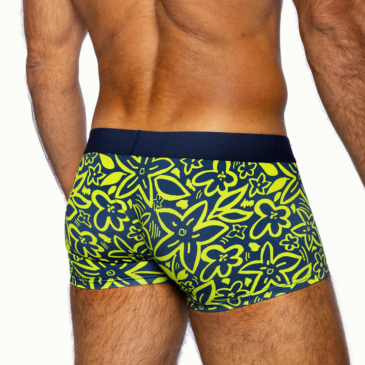 Bike Athletic cotton boxer trunk flower party