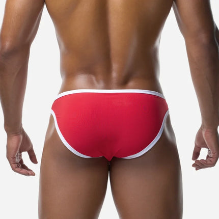 PUMP! Bay V-Cheeky Swim Brief - Red