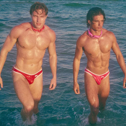 PUMP! Bay V-Cheeky Swim Brief - Red