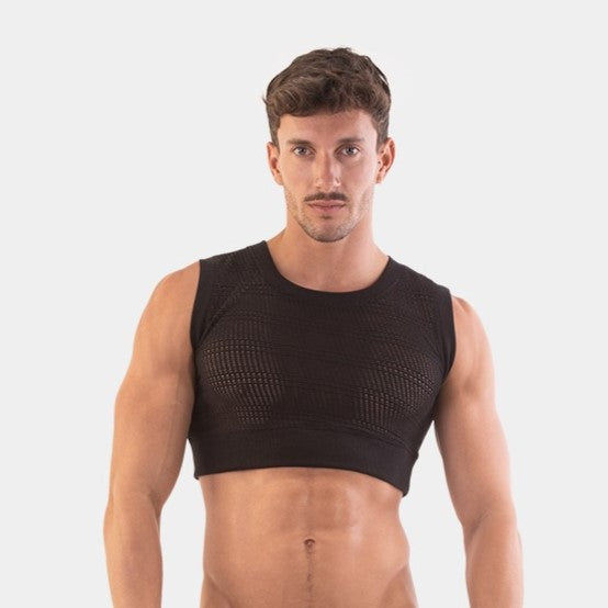Barcode Berlin Luz crochet crop top black – Egoist Underwear