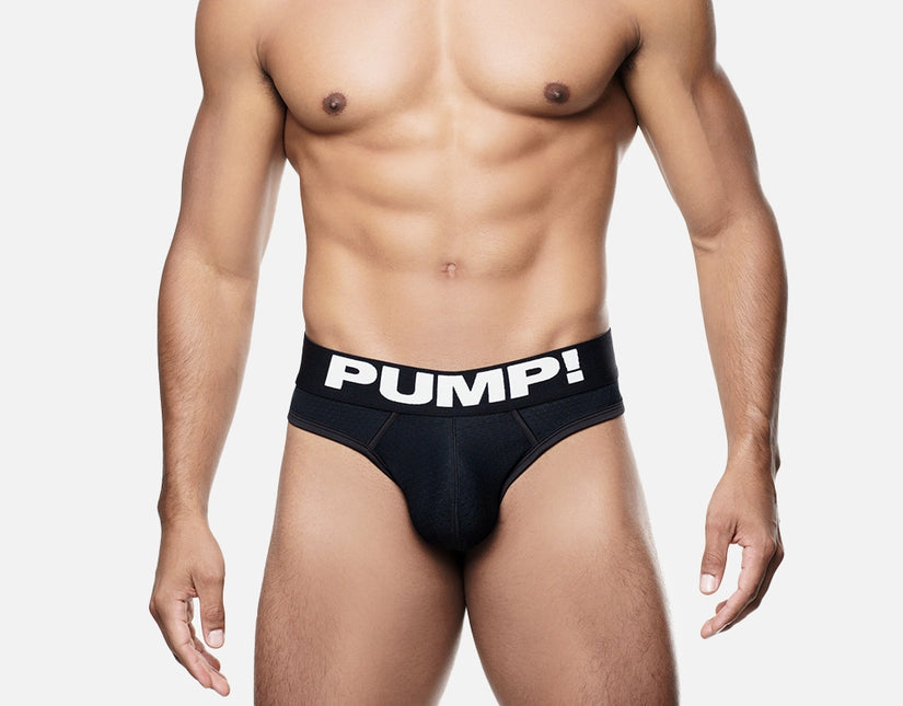 PUMP! Classic mesh thong black size S