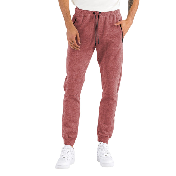 WEIV Sweat Jogger Pants - Heather Red