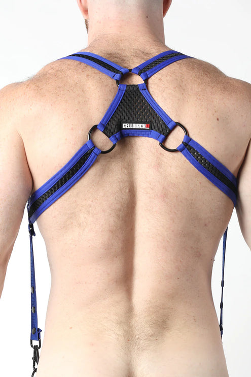 Cellblock 13 Bare 2.0 mens sexy party Mesh Harness blue Egoist Chicago www.egoistunderwear.com 