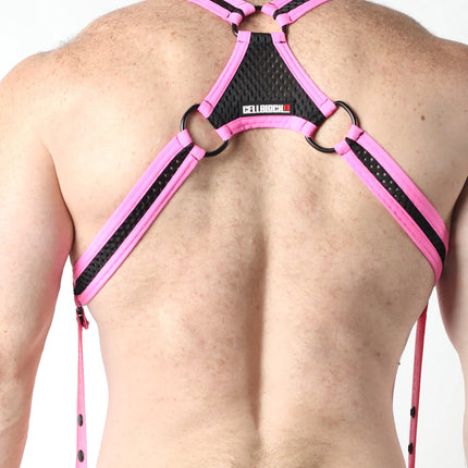 Cellblock 13 Bare 2.0 mens sexy party Mesh Harness pink Egoist Chicago www.egoistunderwear.com 